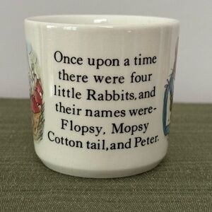 Vintage Wedgwood Peter Rabbit Child's Cup Mug Beatrix Potter England